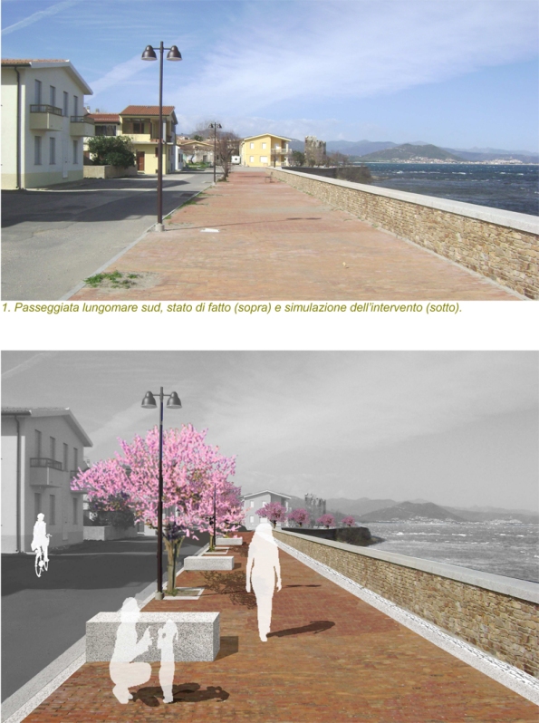 Santa Lucia, progetto riqualificazione del borgo, simulazione